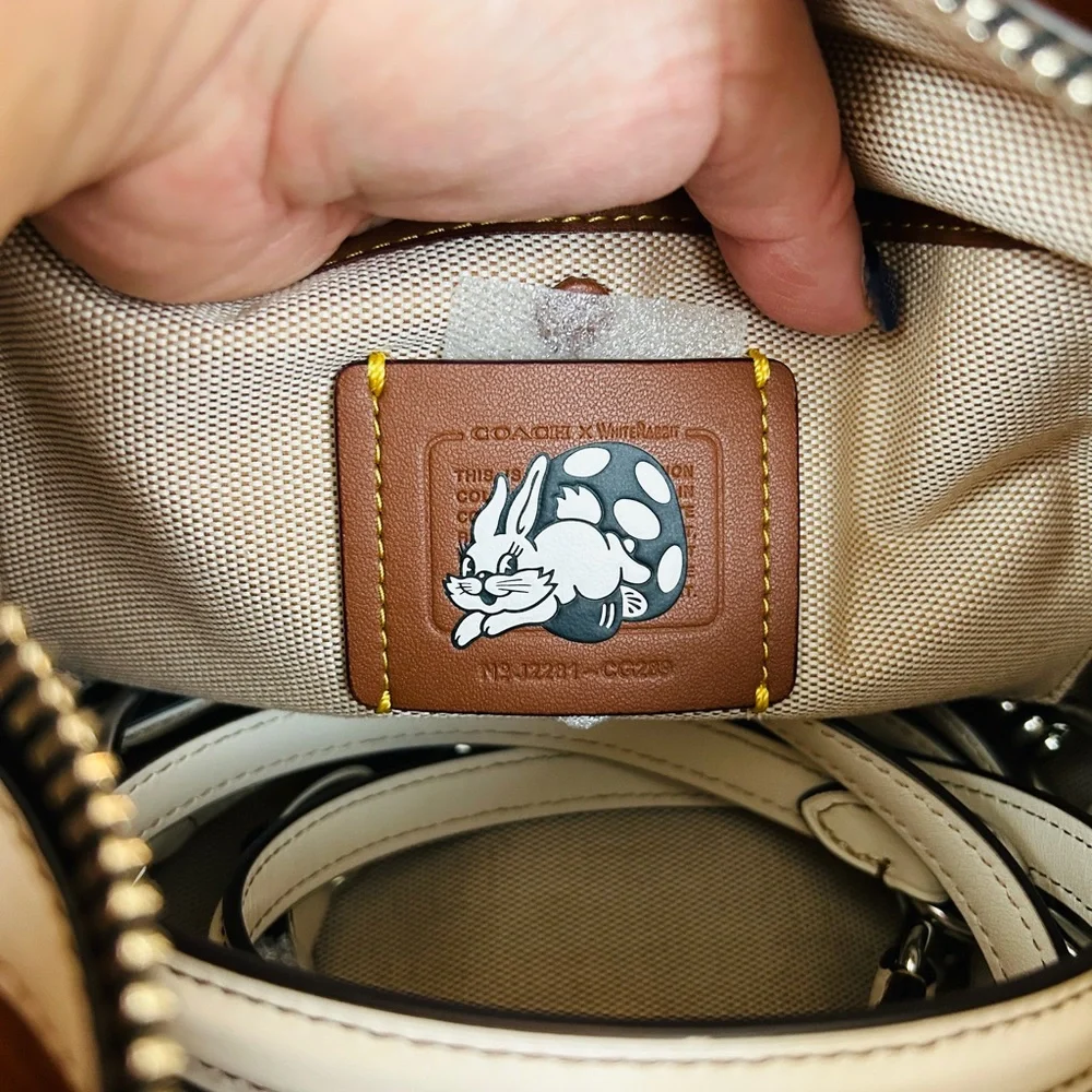 Super RARE China only Coach Rogue 25, White Rabbit in Chalk, NWT - Picture 6 of 8